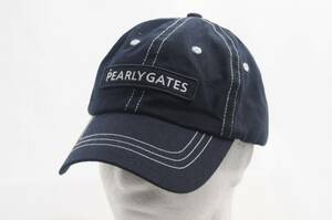 coco 中古 パーリーゲイツ PEARLY GATES キャップ フリー ネイビー 紺 コンバースコラボ レターパックプラス発送可 68721