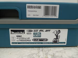 ☆ 未使用品 makita マキタ 18V 充電式インパクトレンチ TW300DRGX セット バッテリ2個 充電器付き 1円スタート ☆