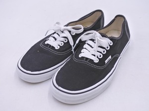 VANS バンズ キャンバス ローカット スニーカー size25/黒 ■■ ☆ fac0 レディース