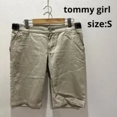 トミーガール Tommy girl ハーフパンツ ショーツ ベージュ S レッド