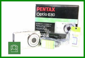 【同梱歓迎】【動作保証・点検済】良品■到着後即使える■PENTAX Optio E80 ■■単三電池対応■電池・4GB SDカード・箱付き■■AH436