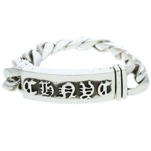 クロムハーツ Chrome Hearts ID CH NYC サイズ:11LINK クラシックリンクシルバーブレスレット 中古 SS07