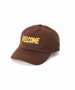 JOURNAL STANDARD MISHIMA MART WELCOME LOGO CAP ウェルカム ロゴ キャップ 茶