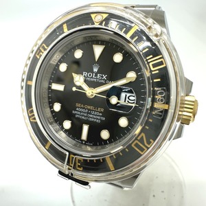 未使用 ROLEX ロレックス 126603 シードゥエラー コンビ ブラック文字盤 自動巻き 腕時計 シルバー メンズ【中古】