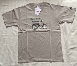 半袖Tシャツ Mサイズ HONDA/ホンダ スーパーカブ グレー系 バイク/オートバイ はぴだんぶい サンリオ||||未使用品