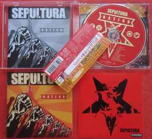 セパルトゥラ ネイション 国内盤 CD スッテカー 帯付き Sepultura Nation RRCY-11143