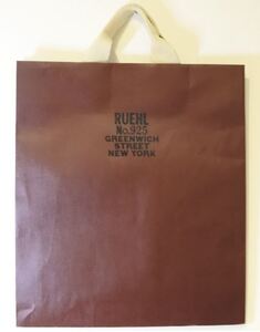 RUEHL No.925 ルールナンバー925 紙袋 ショッパー ショップ袋 ショッピングバッグ ショップ袋 j m1226★