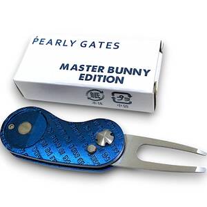 新品◆PEARLY GATES◆グリーンフォーク＆マーカーセット マスターバニー エディション ブルー◆パーリーゲイツ ゴルフ◆