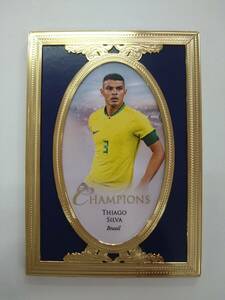 値下げ FUTERA 2023 UNIQUE CMG36 THIAGO SILVA 23ct GOLD PLATED FRAMED CARD 04/14 特価即決 チアゴ シウバ WORLD FOOTBALL SOCCER