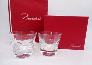 京都6★ Baccarat バカラ ベルーガ ロックグラス タンブラー クリスタ ペア 2客セット 箱 紙袋付き