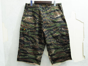 美品 WTAPS JUNGLE CHOPPED SHORTS TIGER STRIPE ジャングルチョップド ショーツ 17SS M タイガーストライプ カモ ダブルタップス