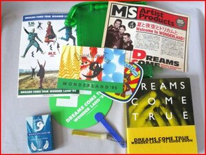 DREAM COME TERUE WONDER LAND ’95◇グッズセット　ドリカム　ガイドブック・トランプ・うちわ・ステッカー等