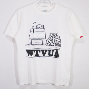 WTAPS ダブルタップス x PEANUTS ピーナッツ 14SS DESIGN S/S 07/TEE.COTTON デザイン ショートスリーブ Tシャツ ホワイト 白 スヌーピー