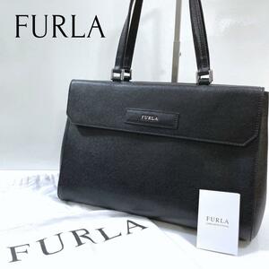 未使用級 FURLA フルラ ハンドバッグ レザー サフィアーノ レザー 自立