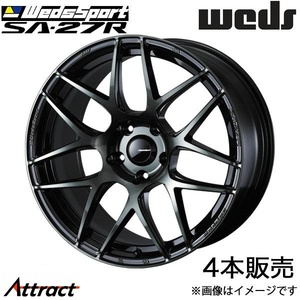 ウェッズスポーツ SA27R フェアレディZ Z34/HZ34 18インチ アルミホイール 4本 ウォースブラッククリア 0074176 WEDS WedsSport SA27R