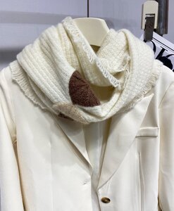 LORO PIANA ロロピアーナ レディース マフラー スカーフ ホワイト系 おしゃれ カシミア 可愛い プレゼント 大判 ストール 100%Cashmere