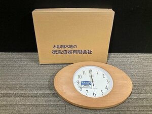 Y1801S カシオ 電波時計 壁掛け時計 アナログ IQ-1010J 木製 徳島漆器有限会社