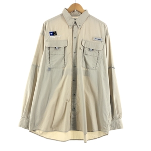 古着 コロンビア Columbia PFG ボタンダウン 長袖 フィッシングシャツ メンズXXL /eaa373242 【SS2403】