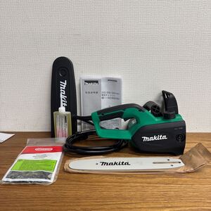 UTZ491【★未使用品】makita マキタ 電気チェーンソー 250mm M502 通電確認済　現状品 電動工具