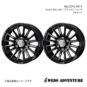 WEDS-ADVENTURE/McCOYS RV-5 ボンゴブローニイバン 200系 アルミホイール2本セット【16×6.5J 6-139.7 INSET38 BLACK MILLING】0040983×2