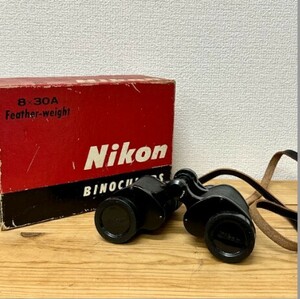 Nikon (ニコン) BINOCULARS 双眼鏡 8×30A ブラック　当時物 ジャンク品