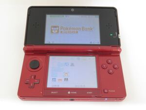 1F-P17 ニンテンドー 3DS 本体 レッド ポケモンバンク ポケムーバー ポケットモンスタームーン ダウンロード済み SDカード付き