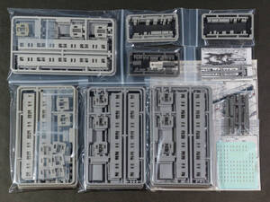 グリーンマックス(GREENMAX, GM)◆未塗装キット 東武鉄道10000系（未更新）8両編成セット◆コアレスモーター動力ユニット対応パーツ付属