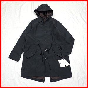 ★未使用 ITEMS URBAN RESEARCH/アイテムズ アーバンリサーチ ボンディング モッズコート 38/メンズS相当/ブラック/タグ付き&1905600321