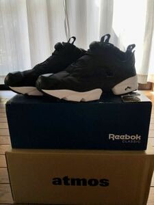 Reebok CLASSIC INSTAPUMP FURY OG BLACK/WHITEリーボック インスタ ポンプフューリー V65750 ブラック US 8.5 26.5cm atmos購入 USED品