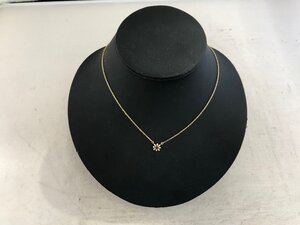 【TASAKI　K18ネックレス　RD（ラウンドブリリアント）】3．3ｇ　37cm×1mm　ポリッシュ仕上げ　SY02-F80