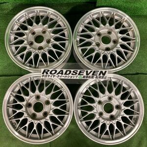 ☆BBS GERMANY RG084トヨタ純正オプション15×6J+50 114.3/5Hハブ径約60㍉平面座センターキャップ無し傷・腐食あり4本SET送料無料