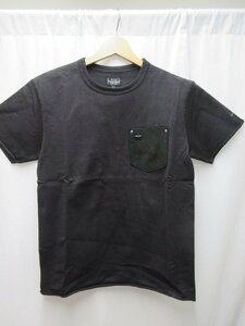 ◎極美品　ショット　schott スターコンチョポケットレザー　Tシャツ　黒　サイズS