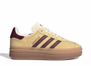 adidas WMNS Originals Gazelle Bold "Almost Yellow/Maroon/Wonder White" 24.5cm IF5937