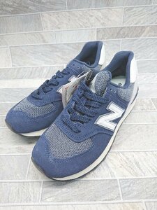 ◇ ◎ ●未使用● ローカット NEW BALANCE U574PO2 スニーカー シューズ サイズ23.0 ネイビー レディース P