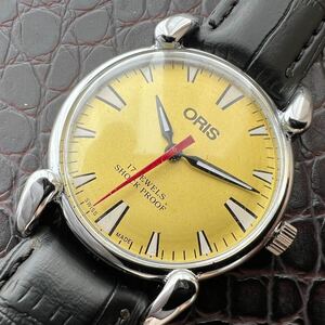 【美品・調整済】オリス ORIS ビンテージ 機械式 手巻き ウォッチ 腕時計 メンズ 中古 アンティーク 動作良好 ディズニー ミッキー NO.806