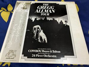 Gregg Allman★中古2LP国内プロモ白レーベル盤帯付「グレッグ・オールマン・ツアー」ポスター付