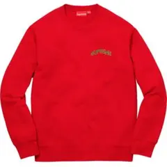 【新品M】Supreme Step Arc Crewneck 赤