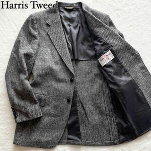 【美品】 ハリスツイード Harris Tweed 【溢れる英国調紳士】 くるみボタン ツイード 2Bテーラードジャケット メンズ サイズM相当 秋冬