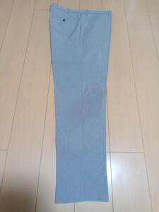 新品 未使用 ユニクロ UNIQLO ドライ パンツ スラックス 春夏物 千鳥柄 W100cm メンズ ボトムス