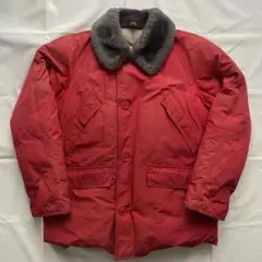 60s Eddie Bauer ダウン　日の出タグ　赤　フェード　ビンテージ