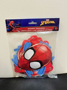 日本未発売 スパイダーマン マーベル お誕生日 パーティ クリスマス 飾り ガーランド MARVEL グッズ 海外限定 インテリア アメコミ