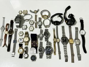 ☆1000円スタート！☆ ジャンク 大量 まとめ売り 35点 メンズ レディース 腕時計 SEIKO シーマ シチズン カシオ など 機械式 クォーツ