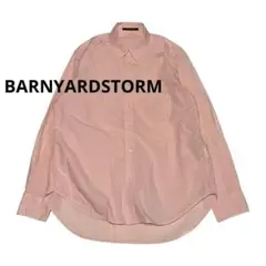 BARNYARDSTORM　バンヤードストーム ゆったりめ　ピンク　カラーシャツ