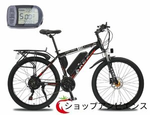 新品! 26x1.95インチ レトロな電動自転車 48v 500w 10Ah 30-45km リチウム電池 モトクロス
