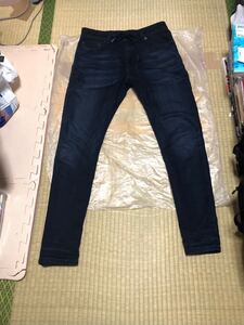 【DIESEL NARROT D-NE JOGG JEANS】ディーゼル ジョグジーンズ スウェット デニム パンツ コーデュロイ切替 26 インディゴ 美品