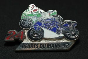 ☆ 92ルマン24時間耐久レース SUZUKI GSX-R Kawasaki ZXR ピンバッジ rcitys w47mm Moto GP カワサキ スズキ 1992