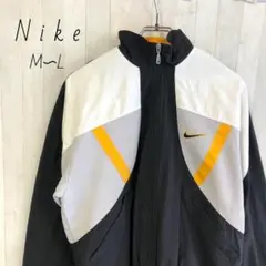 ナイキ　Nike　スウッシュ　刺繍ロゴ　ナイロンジャケット　M〜L  古着