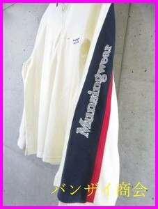 002a13◆お洒落◆MUNSINGWEAR マンシング ロゴ刺繍 ハーフジップ 長袖ポロシャツ L/ゴルフジャケット/ウインドブレーカー/ニット/パンツ