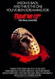 海外版ポスター『13日の金曜日・完結編』Friday the 13th: The Final Chapter★トム・サヴィーニ/コーリー・フェルドマン/ジェイソン