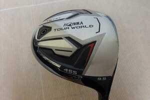 ホンマ TOUR WORLD ツアーワールド TW737 455 ドライバー 9.5度 VIZARD EX-A 55(S)★ボールがフェースにのる、つかまって、安定した球筋